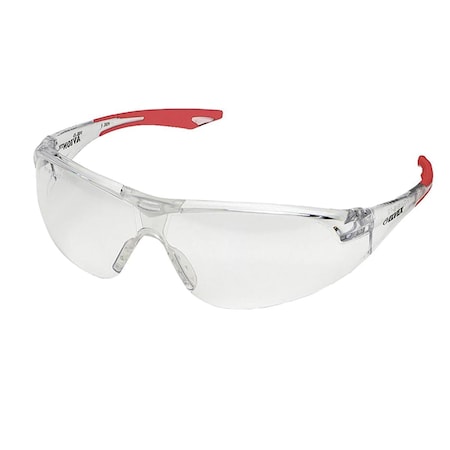 Delta Plus Safety Glasses, Anti-Scratch, Clear Lens, Clear Frame, Frameless WELSG18C